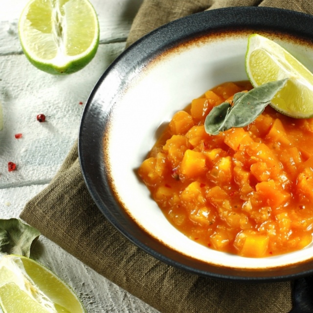 Pumpkin and lemongrass relish