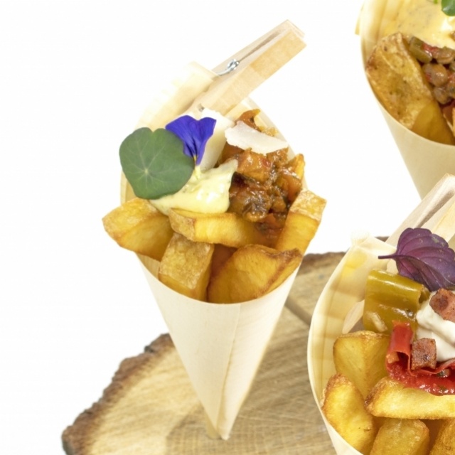 Frites avec garniture à l'italienne