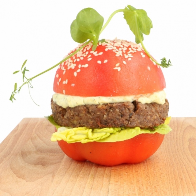 Mushroom-nut burger