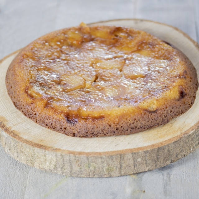 Peach, raspberry and pepper Tarte tatin