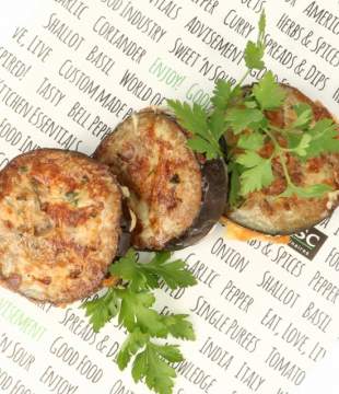Knoblauch Bresc BV Pulled Lachs Burger vom Grill mit Fenchel Dill Salat