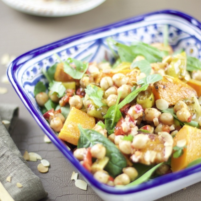 Salade de pois chiches épicée