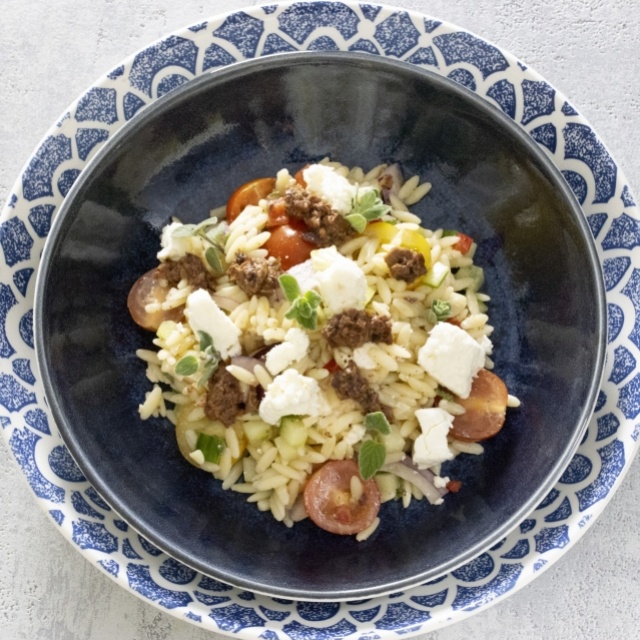 Salade d'orzo à la grecque 