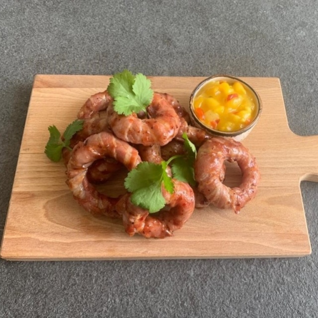 Bacon battered onion rings