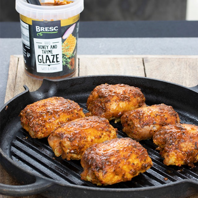 Cuisse de poulet au miel au barbecue