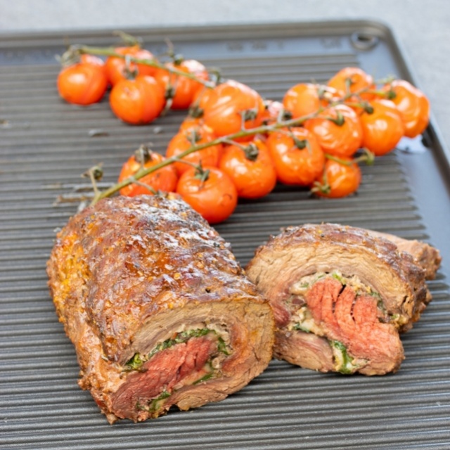 Flank-steak roulade