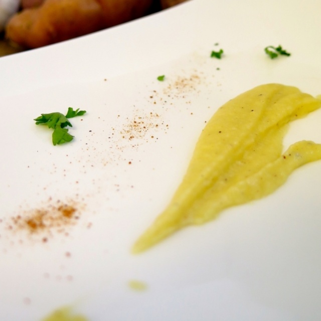 Crème aardappel en knoflook