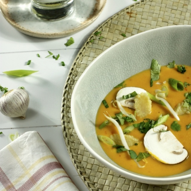 Soupe thaïe à la citrouille